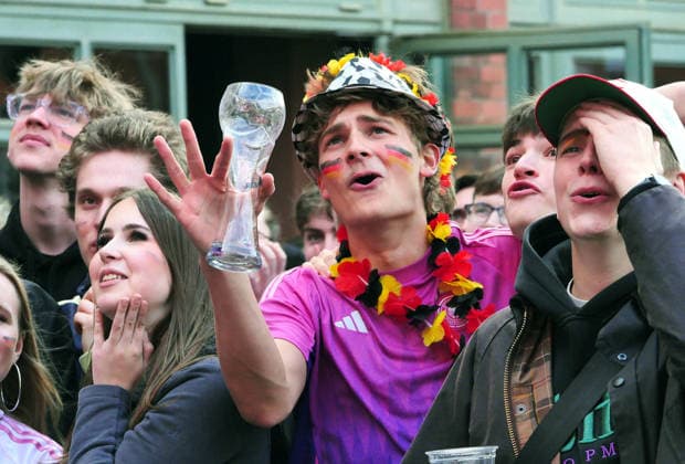 14.06.2026, Berlin - Deutschland. Public Viewing Fußball-WM der Männer in der Kulturbrauerei im Prenzlauer Berg.