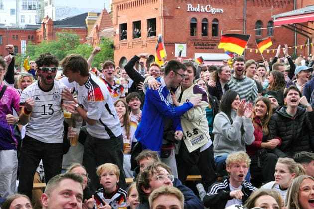 14.06.2026, Berlin - Deutschland. Public Viewing Fußball-WM der Männer in der Kulturbrauerei im Prenzlauer Berg.