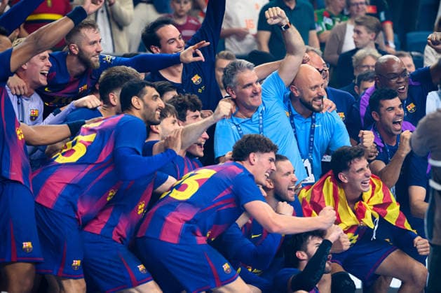 Koeln, Deutschland: Handball EHF CL Final 4 - Finale - Barca - Fuechse Berlin Coach Carlos Ortega (Barcelona) Koeln Lanxess Arena Nordrhein-Westfalen Deutschland