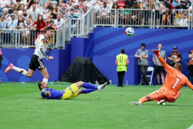 Kai Havertz (Germany) scores the team s seventh goal during the FIFA World Cup, WM, Weltmeisterschaft, Fussball 2026 Group E match between Germany and Curacao at Houston Stadium on June 14, 2026 in Houston, United States. (Photo by Torbjorn Tande DeFodi Images) -