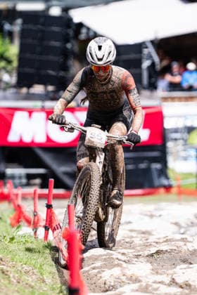 MOUNTAINBIKE - UCI MTB World Series LEOGANG,AUSTRIA,14.JUN.26 - CYCLING, MOUNTAIN BIKE - UCI Mountainbike World Cup, Cross-Country Olympic. Image shows Anna Santos (POR).  GEPAxpictures xJulioxArellano