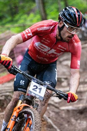 MOUNTAINBIKE - UCI MTB World Series LEOGANG,AUSTRIA,14.JUN.26 - CYCLING, MOUNTAIN BIKE - UCI Mountainbike World Cup, Cross-Country Olympic. Image shows Jofre Cullell Estape (ESP).  GEPAxpictures xJulioxArellano