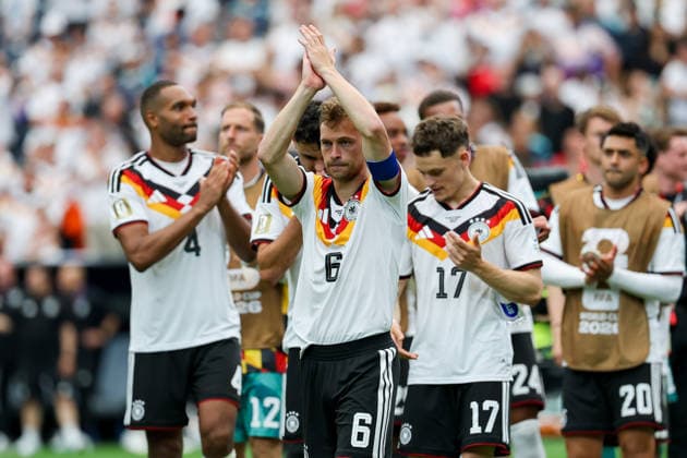Joshua Kimmich (Germany) gestures during the FIFA World Cup, WM, Weltmeisterschaft, Fussball 2026 Group E match between Germany and Curacao at Houston Stadium on June 14, 2026 in Houston, United States. (Photo by Torbjorn Tande DeFodi Images) -