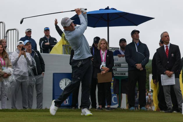 June 14, 2026: Viktor Hovland of Norway tees off during the final round of the RBC Canadian Open held at TPC Toronto at Osprey Valley in Caledon Ontario, Canada. CSM PGA, Golf Herren 2026: RBC Canadian Open Jun 14  - ZUMAc04_ 20260614_zma_c04_027 Copyright: xDanielxLeax
