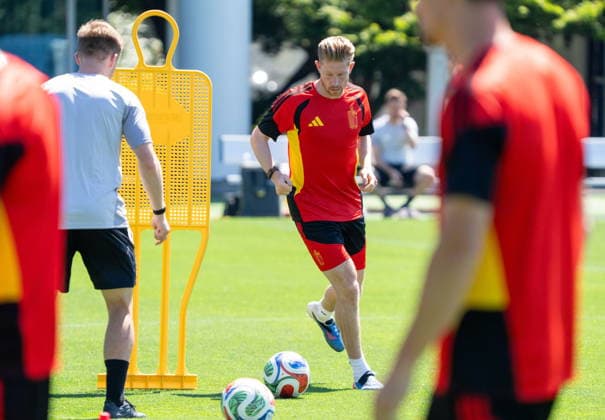 FIFA World Cup, WM, Weltmeisterschaft, Fussball 2026 - Belgium training session Kevin De Bruyne of Belgium participates in a training session of the Belgian national soccer team in Renton, Washington, USA, 14 June 2026. RENTON United States  Copyright: xSTEPHENxBRASHEARx