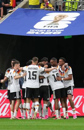 (260615) -- HOUSTON, June 15, 2026 -- Players of Germany celebrate a goal during the group E match between Germany and Curacao at the 2026 FIFA World Cup, WM, Weltmeisterschaft, Fussball at Houston Stadium in Houston, the United States, June 14, 2026. ) (SP)U.S.-HOUSTON-FOOTBALL-FIFA WORLD CUP-GROUP E-GER VS CUW XiaoxYijiu 