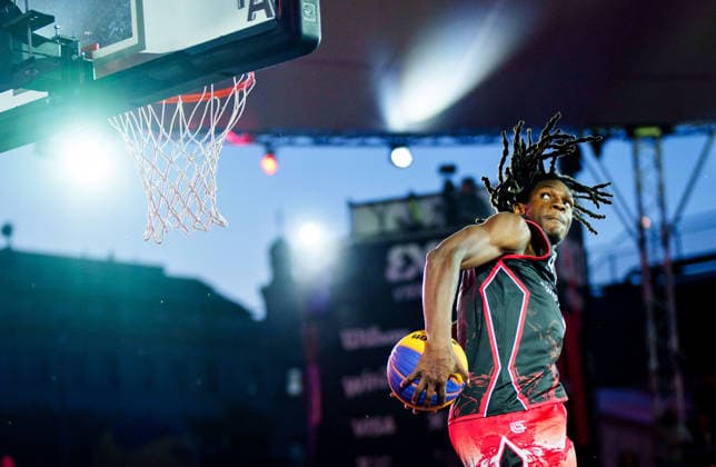BASKETBALL - FIBA 3x3 World Tour VIENNA,AUSTRIA,14.JUN.26 - BASKETBALL - FIBA 3x3 World Tour. Image shows Jeremiah Walker (GBR).  GEPAxpictures xEdgarxEisner