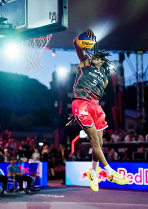 BASKETBALL - FIBA 3x3 World Tour VIENNA,AUSTRIA,14.JUN.26 - BASKETBALL - FIBA 3x3 World Tour. Image shows Jeremiah Walker (GBR).  GEPAxpictures xEdgarxEisner
