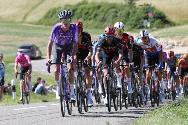 14.06.2026 Leuggern AG , SCHWEIZ, Radsport 62. GP Gippingen Xavier Finlay Pickering GBR Team Jaco Alula - Julian Alaphilippe FRA Team Tudor Pro Cycling