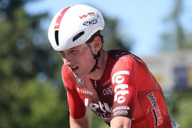 14.06.2026 Leuggern AG , SCHWEIZ, Radsport 62. GP Gippingen Sieger Liam Slock BEL Team Lotto Intermarche