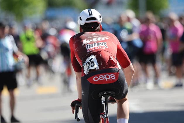 14.06.2026 Leuggern AG , SCHWEIZ, Radsport 62. GP Gippingen Sieger Liam Slock BEL Team Lotto Intermarche