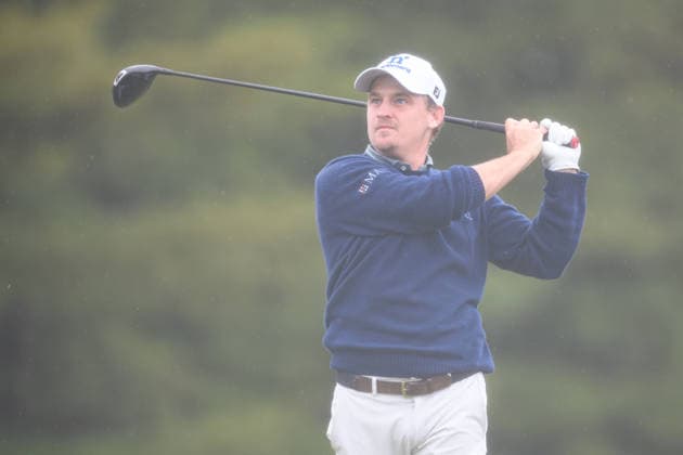 CALEDON, ON - JUNE 14: Bud Cauley of the United States plays his shot from the 9th tee during the final round of the RBC Canadian Open 2026 at TPC Toronto at Osprey Valley North Course on June 14, 2026 in Caledon, Ontario. (Photo by Julian Avram Icon Sportswire) GOLF: JUN 14 PGA, Golf Herren RBC Canadian Open EDITORIAL USE ONLY Icon2606140018
