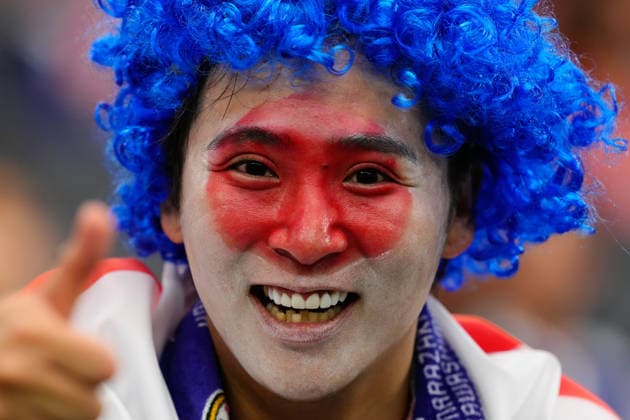 Netherlands v Japan: Group F - FIFA World Cup, WM, Weltmeisterschaft, Fussball 2026 Supporter of Japan poses for the photo during the FIFA World Cup 2026 Group F match between Netherlands and Japan at Dallas Stadium on June 14, 2026 in Dallas, Texas. Dallas TX United States  Copyright: xJosexBretonx originalFilename:bretonhernandez-netherla260614_npHmC.jpg