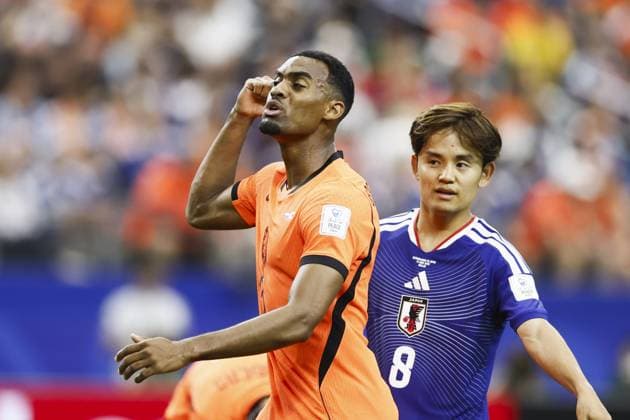 ARLINGTON - Ryan Gravenberch of the Netherlands during the FIFA 2026 World Cup Group F match between the Netherlands and Japan at Dallas Stadium on June 14, 2026, in Arlington, United States. KOEN VAN WEEL ANP FIFA World Cup, WM, Weltmeisterschaft, Fussball 2026 2026 xVIxANPxSportx xxANPxIVx 561020548 originalFilename: 561020548.jpg
