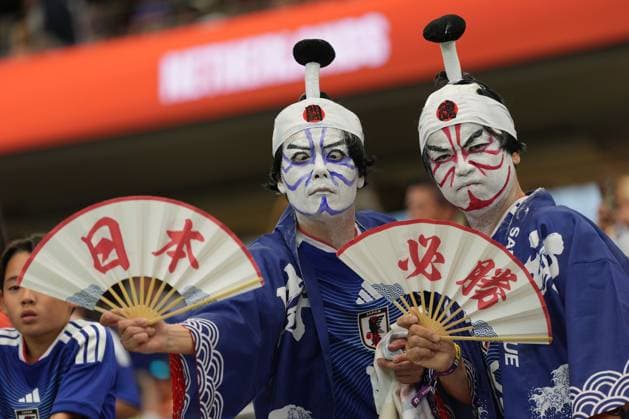 A general view of Japan fans in the stands Netherlands v Japan, 2026 FIFA World Cup, WM, Weltmeisterschaft, Fussball Group F, Football, Dallas Stadium, Arlington, Texas, USA - 14 Jun 2026Arlington Dallas Stadium Texas (TX) United States of America EDITORIAL USE ONLY No use with unauthorised audio, video, data, fixture lists, club league logos or live services. Online in-match use limited to 120 images, no video emulation. No use in betting, games or single club league player publications.  Copyright: xIsmaelxAdnan Shutterstockx 16927680am