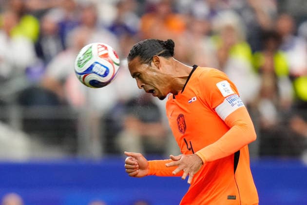 Netherlands v Japan - FIFA World Cup, WM, Weltmeisterschaft, Fussball 2026 - Group F ARLINGTON, UNITED STATES - JUNE 14: Virgil Van Dijk (4) of Netherlands in actionduring the 2026 FIFA World Cup First Stage Group F match between Netherlands and Japan at Dallas Stadium in Arlington, Texas, United States on June 14, 2026. Jose Hernandez Anadolu Texas United States. Editorial use only. Please get in touch for any other usage.  Copyright: x2026xAnadoluxJosexHernandezx