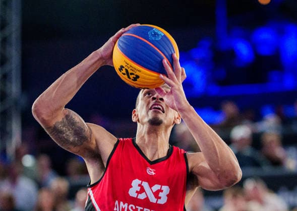 BASKETBALL - FIBA 3x3 World Tour VIENNA,AUSTRIA,14.JUN.26 - BASKETBALL - FIBA 3x3 World Tour. Image shows Worthy de Jong (NED).  GEPAxpictures xEdgarxEisner