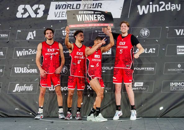 BASKETBALL - FIBA 3x3 World Tour VIENNA,AUSTRIA,14.JUN.26 - BASKETBALL - FIBA 3x3 World Tour. Image shows the team of NED.  GEPAxpictures xEdgarxEisner