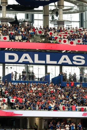Fans of Japan during a FIFA Men’s World Cup 2026 Group Stage football match between Netherlands and Japan at Dallas Stadium, in Arlington on June 14th 2026 (Photo by LVDIDI SPP)  Copyright: xLVDIDI SPPx Sportspressphoto_SPR166486
