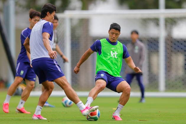 FIFA World Cup, WM, Weltmeisterschaft, Fussball 2026 - South Korea training session South Korean players take part in a training session in Guadalajara, Mexico, 14 June 2026. Guadalajara Mexico  Copyright: xFranciscoxGuascox