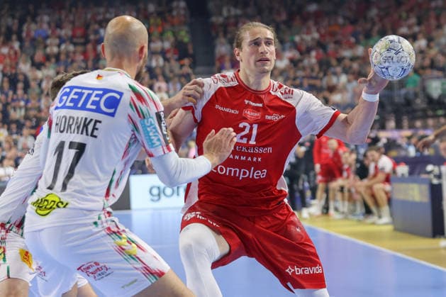 14.06.2026, xtgx, Handball, EHF Champions League Spiel um Platz 3, Aalborg Handbold - SC Magdeburg v.l. Juri Knorr (Aalborg, 21) Koeln