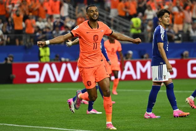 FIFA World Cup, WM, Weltmeisterschaft, Fussball 2026 - Netherlands vs Japan Cody Gakpo of Netherlands celebrates the 1-0 goal during the FIFA World Cup 2026 group stage match Netherlands against Japan, in Dallas, Texas, USA, 14 June 2026. DALLAS United States  Copyright: xALBERTxPENAx