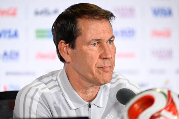 Belgian national football team - 2026 FIFA World Cup, WM, Weltmeisterschaft, Fussball - media activities 14 06 2026 SEATTLE, UNITED STATES OF AMERICA - JUNE 14 : Garcia Rudi head coach of Belgium pictured during a press conference, PK, Pressekonferenz at the Lumen Field Stadium prior to the Belgium vs Egypt match during the 2026 FIFA World Cup on June 14, 2026 in Seattle, United States of America, 14 06 2026 Seattle United States of America  Copyright: xNicoxVereeckenx