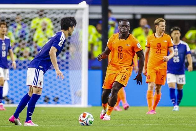 DALLAS, 14-06-2026, Dallas AT&T Stadium, World Cup 2026 Match between Netherlands and Japan. Picture shows Netherlands player Brian Brobby Netherlands - Japan (World Cup 2026)  x204366568x Copyright: