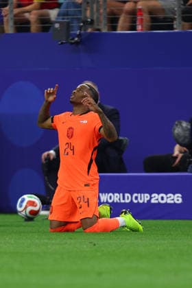 FIFA World Cup, WM, Weltmeisterschaft, Fussball 2026: Netherlands v Japan DALLAS, USA - 14th June 2026: Crysencio Summerville of Netherlands celebrates scoring his side s second goal during the FIFA World Cup 2026 Group F match between Netherlands and Japan at Dallas Stadium Dallas Dallas Stadium United States of America Copyright: xCraigxMercerx xPeakxActionxPhotosx