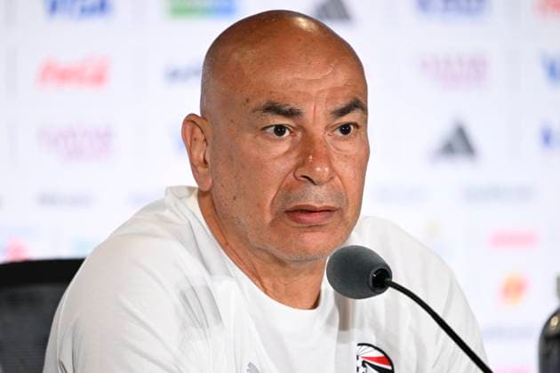 Belgian national football team - 2026 FIFA World Cup, WM, Weltmeisterschaft, Fussball - media activities 14 06 2026 SEATTLE, UNITED STATES OF AMERICA - JUNE 14 : Hassan Hossam head coach of Egypt pictured during a press conference, PK, Pressekonferenz at the Lumen Field Stadium prior to the Belgium vs Egypt match during the 2026 FIFA World Cup on June 14, 2026 in Seattle, United States of America, 14 06 2026 Seattle United States of America  Copyright: xNicoxVereeckenx
