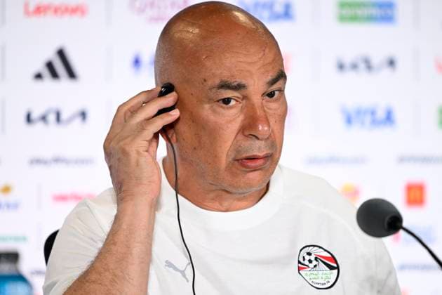 Belgian national football team - 2026 FIFA World Cup, WM, Weltmeisterschaft, Fussball - media activities 14 06 2026 SEATTLE, UNITED STATES OF AMERICA - JUNE 14 : Hassan Hossam head coach of Egypt pictured during a press conference, PK, Pressekonferenz at the Lumen Field Stadium prior to the Belgium vs Egypt match during the 2026 FIFA World Cup on June 14, 2026 in Seattle, United States of America, 14 06 2026 Seattle United States of America  Copyright: xNicoxVereeckenx