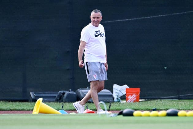 Alexandria, USA, 140626. Croatian players during the training session of the Croatian football national team, Nationalteam in the base camp at Episcopal Highschool during the FIFA World Cup, WM, Weltmeisterschaft, Fussball Photo: Boris Kovacev CROPIX Copyright: xxBorisxKovacevx xCROPIXx croatia_training10-140626
