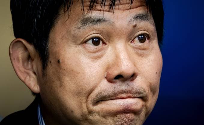 ARLINGTON - Japan coach Hajime Moriyasu during the FIFA 2026 World Cup Group F match between the Netherlands and Japan at Dallas Stadium on June 14, 2026, in Arlington, United States. ROBIN VAN LONKHUIJSEN ANP FIFA World Cup, WM, Weltmeisterschaft, Fussball 2026 2026 xVIxANPxSportx xxANPxIVx 561033355 originalFilename: 561033355.jpg