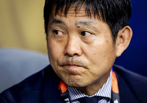 ARLINGTON - Japan coach Hajime Moriyasu during the FIFA 2026 World Cup Group F match between the Netherlands and Japan at Dallas Stadium on June 14, 2026, in Arlington, United States. ROBIN VAN LONKHUIJSEN ANP FIFA World Cup, WM, Weltmeisterschaft, Fussball 2026 2026 xVIxANPxSportx xxANPxIVx 561033578 originalFilename: 561033578.jpg