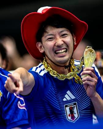DALLAS - supporter of Japan during Netherlands vs. Japan at the 2026 World Cup at AT&T Stadium on June 14, 2026, in Dallas, United States. (Photo by Stefan Koops EYE4IMAGES DeFodi Images) -