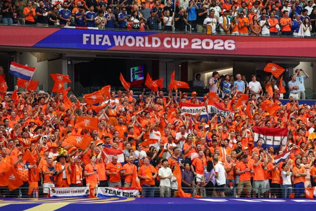 FIFA World Cup, WM, Weltmeisterschaft, Fussball 2026: Netherlands v Japan DALLAS, USA - 14th June 2026: Netherlands fans during the FIFA World Cup 2026 Group F match between Netherlands and Japan at Dallas Stadium Dallas Dallas Stadium United States of America Copyright: xCraigxMercerx xPeakxActionxPhotosx