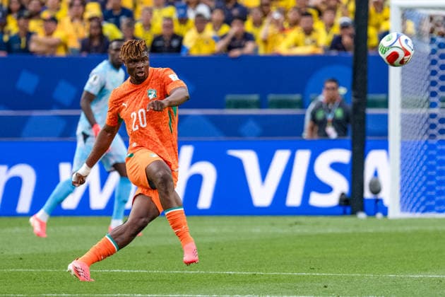Emmanuel Agbadou of Ivory Coast during a group stage match of the 2026 FIFA Men s World Cup between Ivory Coast and Ecuador at Philadelphia Stadium in Philadelphia on June 14, 2026. Richard Callis Fotoarena (Richard Callis SPP)  Copyright: xRichardxCallisx xSPPx spp-en-RiCa-2962031