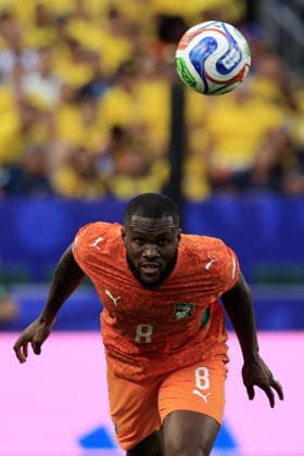 FIFA World Cup, WM, Weltmeisterschaft, Fussball 2026 - Group E - Ivory Coast vs Ecuador Franck Kessie of Ivory Coast in action during the FIFA World Cup 2026 group stage match Ivory Coast against Ecuador, in Philadelphia, Pennsylvania, USA, 14 June 2026. PHILADELPHIA United States  Copyright: xSHAWNxTHEWx