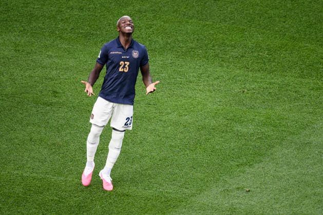Cote d Ivoire v Ecuador - FIFA World Cup, WM, Weltmeisterschaft, Fussball 2026 Moises Caicedo of Ecuador looks dejected during the FIFA World Cup 2026 Group E football match between Cote d Ivoire and Ecuador. Philadelphia United States Copyright: xNicolòxCampox