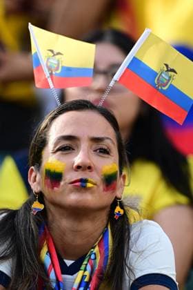 Ivory Coast v Ecuador - FIFA World Cup, WM, Weltmeisterschaft, Fussball 2026 - Group E PHILADELPHIA, UNITED STATES - JUNE 14: An Ecuador fan is seen during the 2026 FIFA World Cup First Stage Group E match between Ivory Coast and Ecuador at Lincoln Financial Field (Philadelphia Stadium) in Philadelphia, Pennsylvania, United States on June 14, 2026. Abdulhamid Hosbas Anadolu Pennsylvania United States. Editorial use only. Please get in touch for any other usage.  Copyright: x2026xAnadoluxAbdulhamidxHosbasx