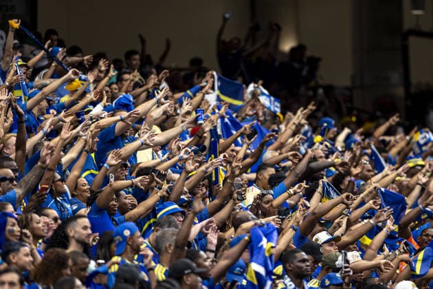 Fans of Curacao show their support during the FIFA World Cup, WM, Weltmeisterschaft, Fussball 2026 Group E match between Germany and Curacao at Houston Stadium on June 14th,2026 (Photo by Joao Bravo Sports Press Photo)  Copyright: xJoaoxBravo SportsxPressxPhotox Sportspressphoto_SPR166782