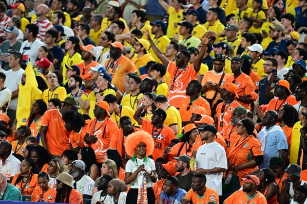 Ivory Coast v Ecuador - FIFA World Cup, WM, Weltmeisterschaft, Fussball 2026 - Group E PHILADELPHIA, UNITED STATES - JUNE 14: Fans support their team during the 2026 FIFA World Cup First Stage Group E match between Ivory Coast and Ecuador at Lincoln Financial Field (Philadelphia Stadium) in Philadelphia, Pennsylvania, United States on June 14, 2026.??????? Abdulhamid Hosbas Anadolu Pennsylvania United States. Editorial use only. Please get in touch for any other usage.  Copyright: x2026xAnadoluxAbdulhamidxHosbasx