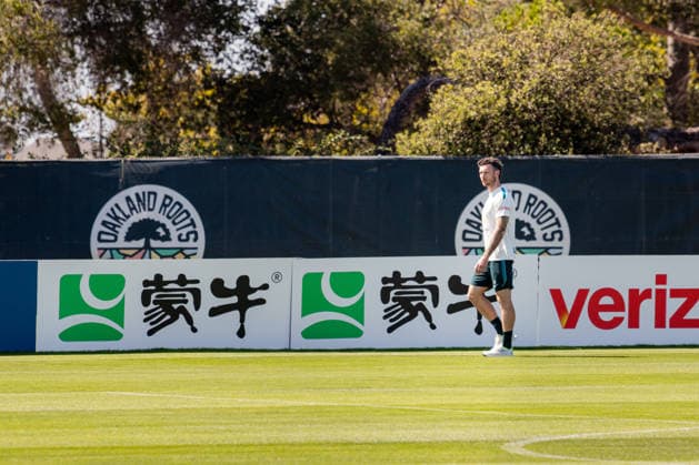 SOCCER AUSTRALIA TRAINING, Socceroos player Aiden O Neill seen during a training session at the Oakland Roots Sports Club in Alameda, California, United States, Sunday, June 14, 2026. ( NO ARCHIVING Alameda California United States  Copyright: xJasonxHenryx 20260615146454978254