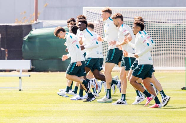 SOCCER AUSTRALIA TRAINING, Socceroos players seen during a training session at the Oakland Roots Sports Club in Alameda, California, United States, Sunday, June 14, 2026. ( NO ARCHIVING Alameda California United States  Copyright: xJasonxHenryx 20260615187553451110
