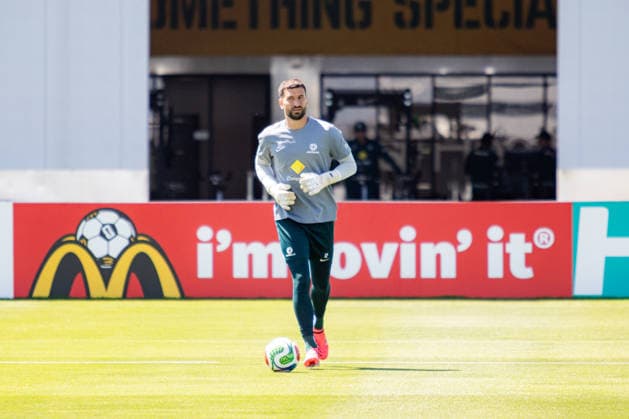 SOCCER AUSTRALIA TRAINING, Socceroos player Paul Izzo seen during a training session at the Oakland Roots Sports Club in Alameda, California, United States, Sunday, June 14, 2026. ( NO ARCHIVING Alameda California United States  Copyright: xJasonxHenryx 20260615133559046844
