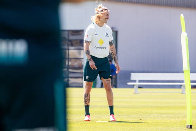 SOCCER AUSTRALIA TRAINING, Socceroos player Jackson Irvine seen during a training session at the Oakland Roots Sports Club in Alameda, California, United States, Sunday, June 14, 2026. ( NO ARCHIVING Alameda California United States  Copyright: xJasonxHenryx 20260615130633798745