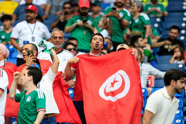 FIFA World Cup, WM, Weltmeisterschaft, Fussball 2026 FIFA WORLD CUP 2026 SWEDEN VS TUNISIA 14062026 MONTERREY, NUEVO LEON. Action photo of Tunisia fans during Round 1 Goup F game of the FIFA World Cup 2026, held at the Estadio Monterrey of Monterrey, Nuevo Leon. Foto de accion de fans de Tunez, durante el juego de Ronda 1 del Grupo F de la Copa del Mundo 2026 de la FIFA, celebrado en el Estadio Monterrey de Monterrey, Nuevo Leon. PHOTO BY IMAGENSHOP AGENCIA FOTOGRAFICA MONTERREY NUEVO LEON MEXICO *** FIFA WORLD CUP 2026 FIFA WORLD CUP 2026 SWEDEN VS TUNISIA 14062026 MONTERREY, NUEVO LEON Action photo of Tunisia fans during Round 1 Goup F game of the FIFA World Cup 2026, held at the Estadio Monterrey of Monterrey, Nuevo Leon Action photo of Tunisia fans during Round 1 Goup F game of the FIFA World Cup 2026, held at the Estadio Monterrey of Monterrey, Nuevo Leon PHOTO BY IMAGENSHOP AGENCIA FOTOGRAFICA MONTERREY NEW LEON MEXICO Copyright: xYOALIxMARTINEZx