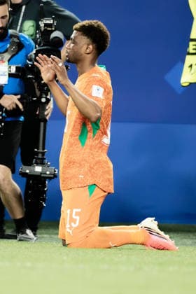 Ivory Coast vs. Ecuador FILADÃ LFIA, PN - 14.06.2026: IVORY COAST VS. ECUADOR - Diallo celebrates Ivory Coast& 39;s goal during the match between Ivory Coast and Ecuador, valid for the group stage of the 2026 FIFA World Cup, WM, Weltmeisterschaft, Fussball held at Lincoln Financial Field, in Philadelphia, Pennsylvania, United States, this Sunday (14). (Photo: Danilo Fernandes Fotoarena) x2962150x  DaniloxFernandes