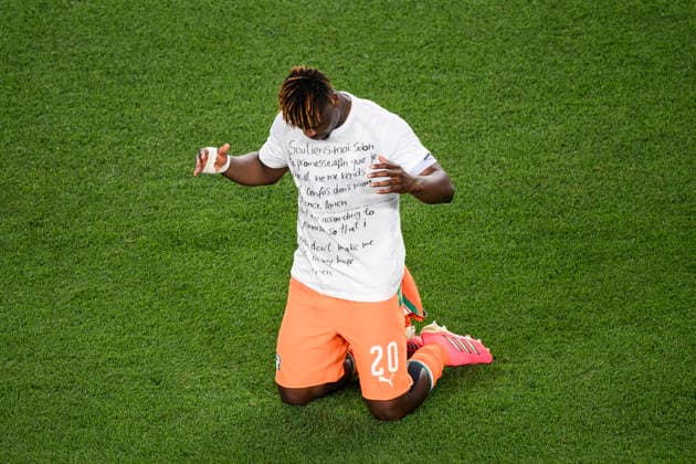 Cote d Ivoire v Ecuador - FIFA World Cup, WM, Weltmeisterschaft, Fussball 2026 Emmanuel Agbadou of Cote d Ivoire celebrates following the final whistle of the FIFA World Cup 2026 Group E football match between Cote d Ivoire and Ecuador. Philadelphia United States Copyright: xNicolòxCampox