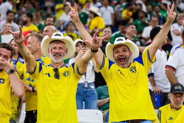 260614 Fans of Sweden ahead of the FIFA World Cup, WM, Weltmeisterschaft, Fussball 2026 football match between Sweden and Tunisia on June 14, 2026 in Monterrey. Photo: Petter Arvidson BILDBYRAN kod PA PA1234 bbeng fotboll football soccer fotball vm fotbolls-vm fotball-vm fotbolls-vm 2026 fifa world cup 2026 sverige sweden sverige a tunisien tunisia publik *** 260614 Fans of Sweden ahead of the FIFA World Cup 2026 football match between Sweden and Tunisia on June 14, 2026 in Monterrey Photo Petter Arvidson BILDBYRAN code PA PA1234 bbeng fotboll football soccer fotball vm fotbolls vm fotball vm fotbolls vm 2026 fifa world cup 2026 sverige sweden sverige a tunisien tunisia publik  Copyright: PETTERxARVIDSON BB260614PA137